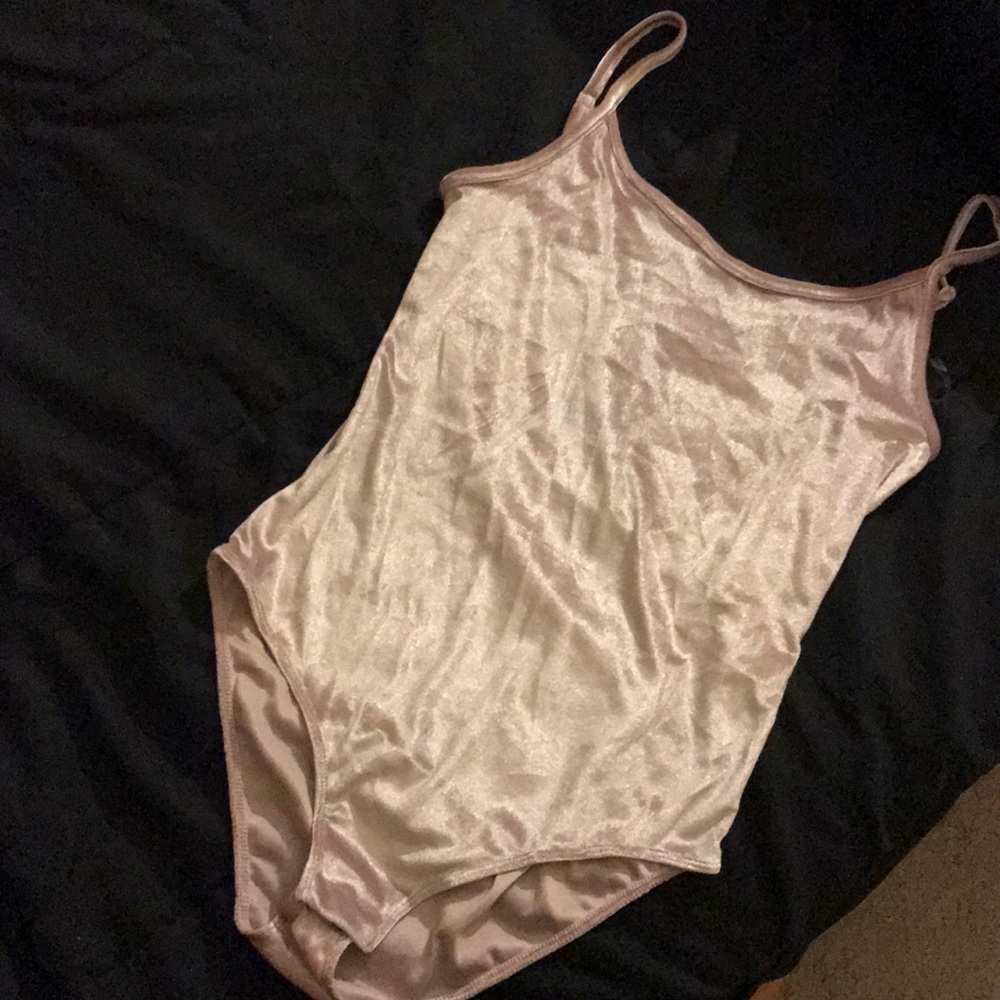Lavender velvet body suit